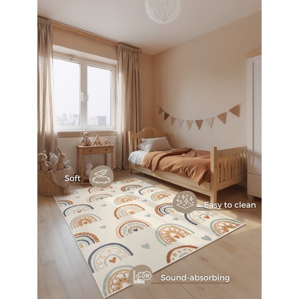 Kremowy dywan dziecięcy 200x290 cm Bowie – Hanse Home-image-2