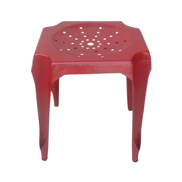 Metalowy stołek Tabouret Rouge