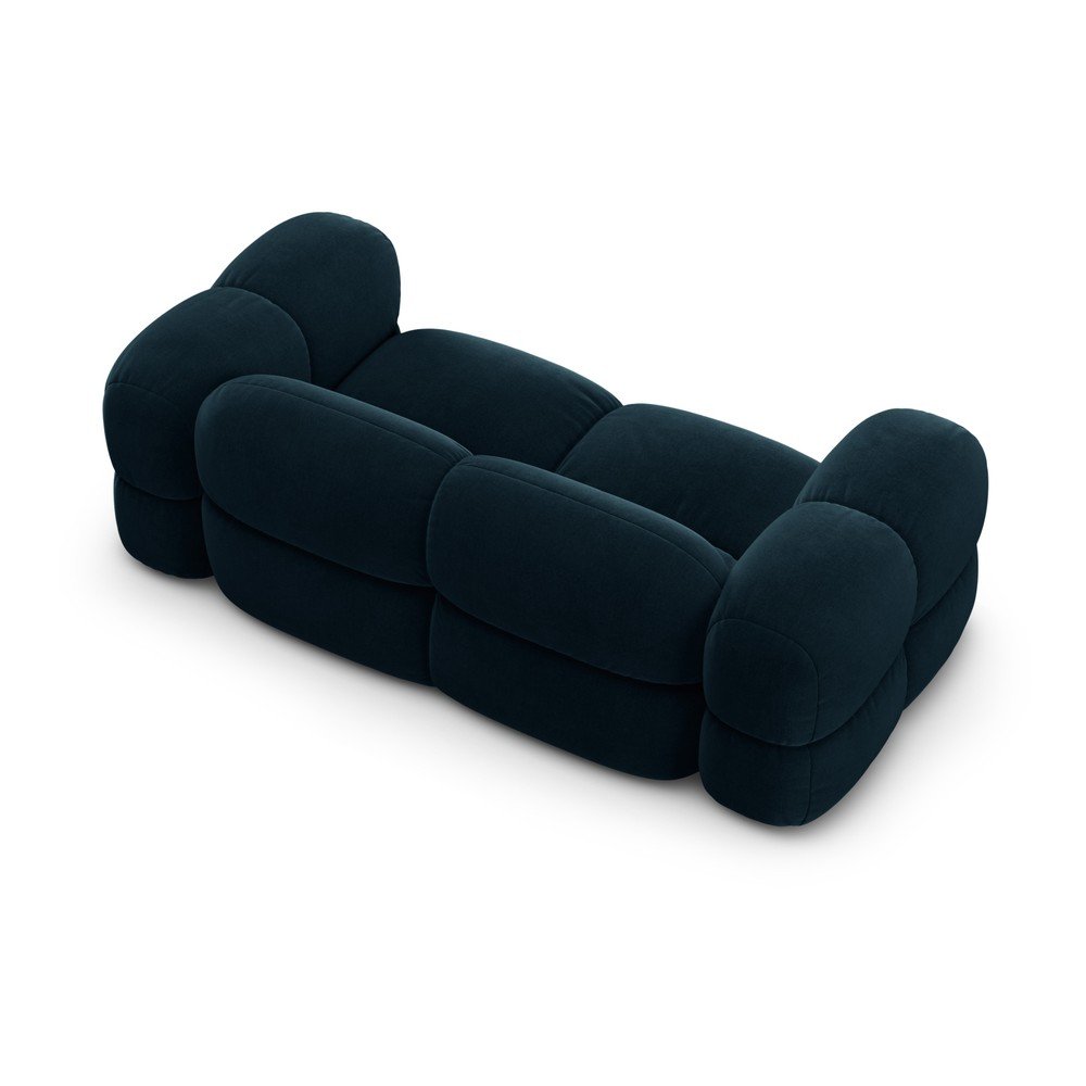 Ciemnoniebieska aksamitna sofa 210 cm Loretto – Cosmopolitan Design (zdjęcie 4)