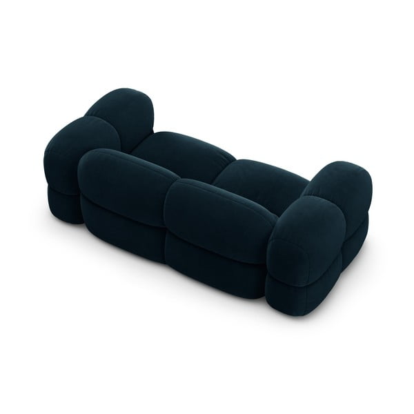 Ciemnoniebieska aksamitna sofa 210 cm Loretto – Cosmopolitan Design-image-4