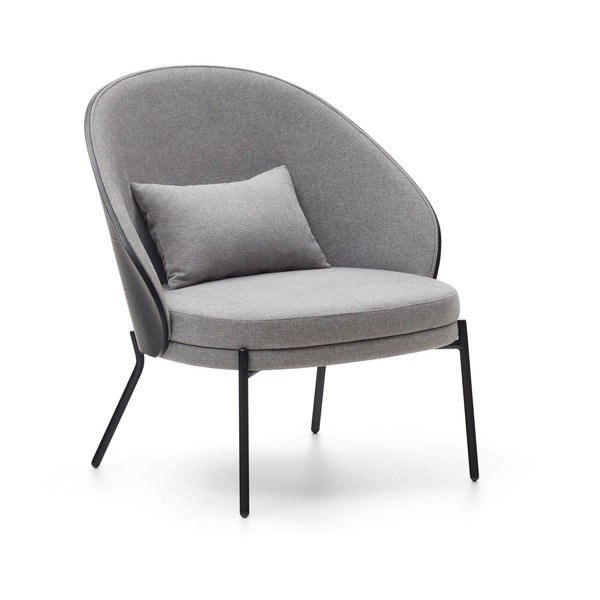 Szary fotel Eamy – Kave Home
