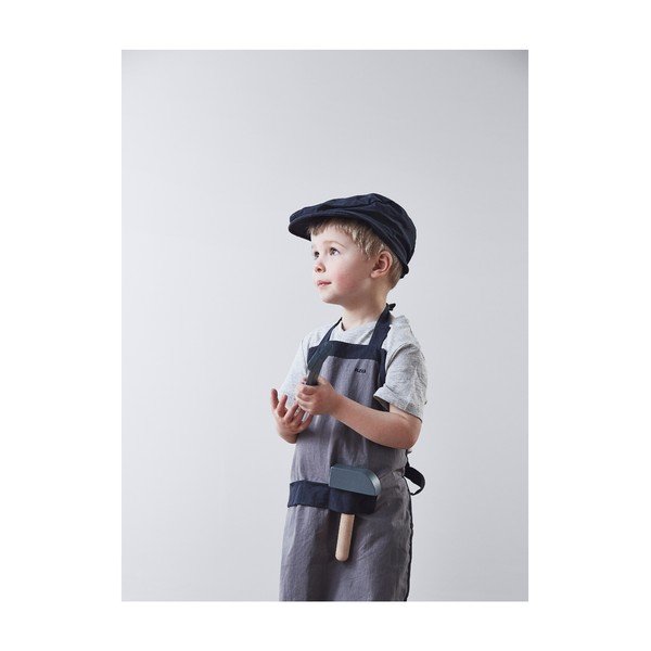 Szary fartuszek kuchenny z czapką Flexa Play Builder´s Costume-image-2