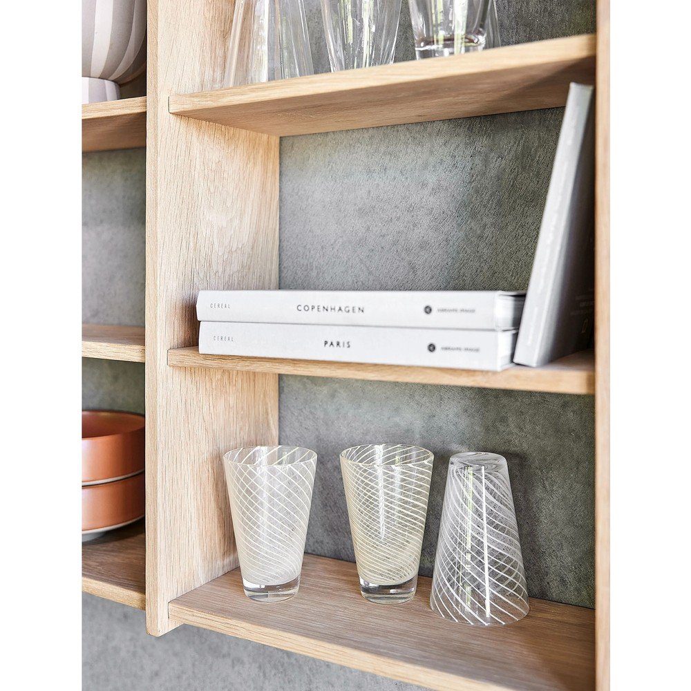 Wielopoziomowa półka z litego drewna dębowego w naturalnym kolorze 64 cm Grid – OYOY Living Design (zdjęcie 4)