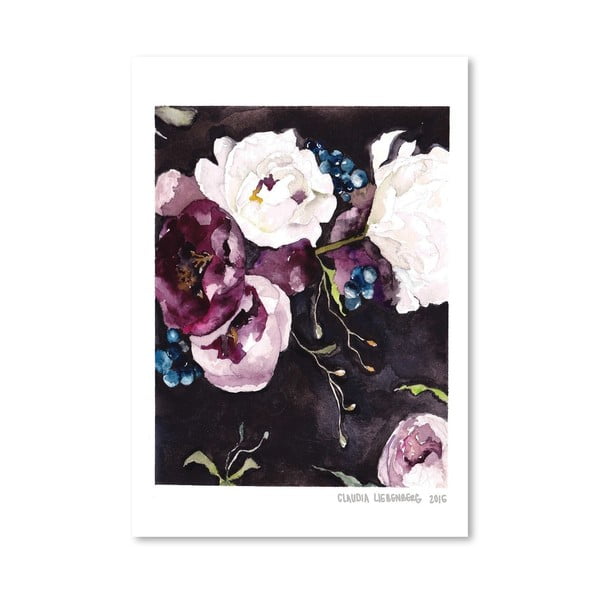 Plakat Americanflat Blooms on Black V by Claudia Libenberg, 30x42 cm