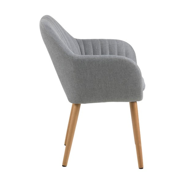 Jasnoszare krzesło Actona Emilia-image-1