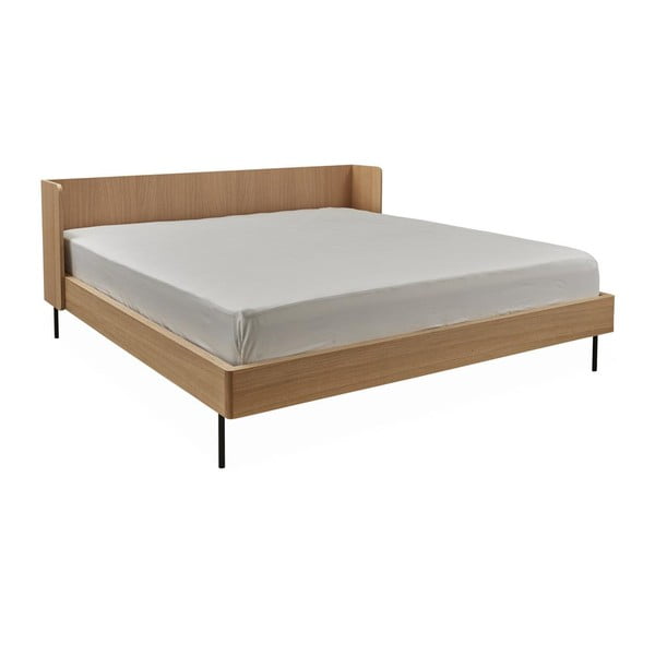 Łóżko dwuosobowe w dekorze dębu 160x200 cm Wrap – Bonami Selection-image-2