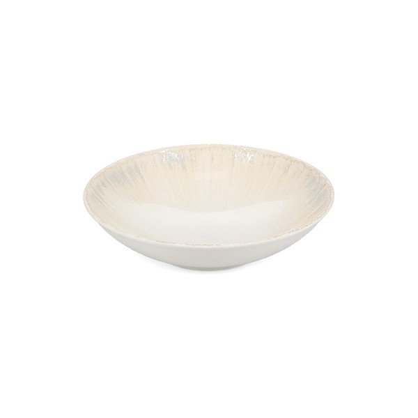 Jasnoszary głęboki porcelanowy talerz ø 21 cm Nuance – BonBistro
