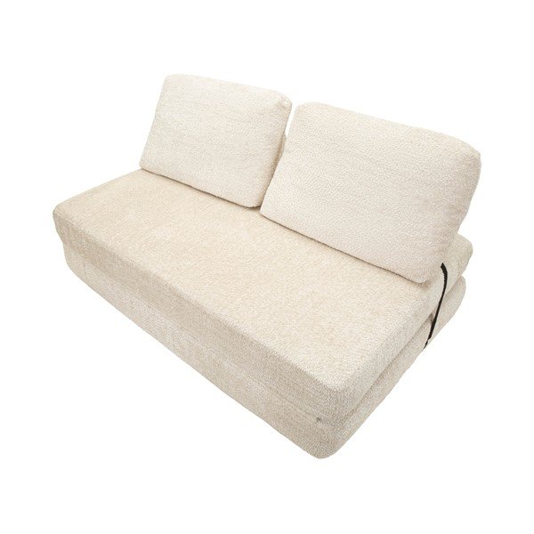 Biała rozkładana sofa z materiału bouclé 150 cm Faster – Mauro Ferretti-image-4