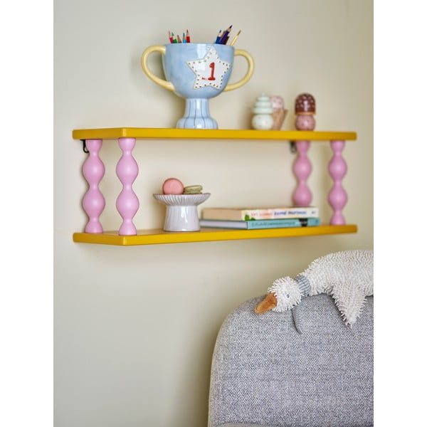 Żółta wielopoziomowa półka dziecięca 60 cm Bibiola – Bloomingville Mini-image-1