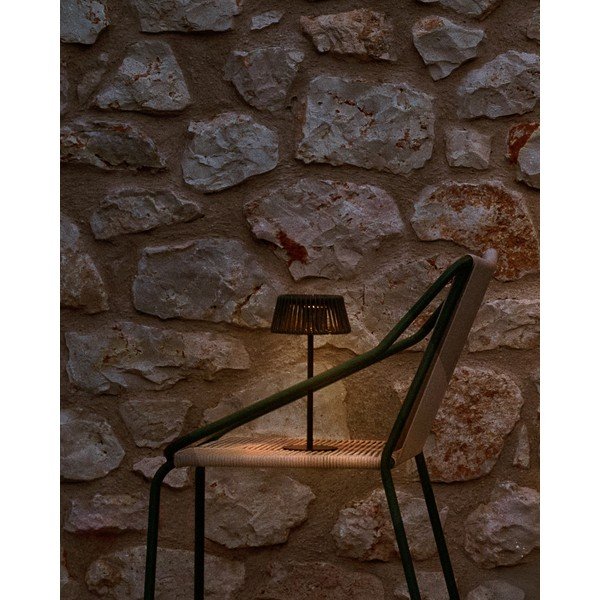 Solarna zewnętrzna lampa stołowa LED ø 11 cm Aldet – Kave Home-image-2