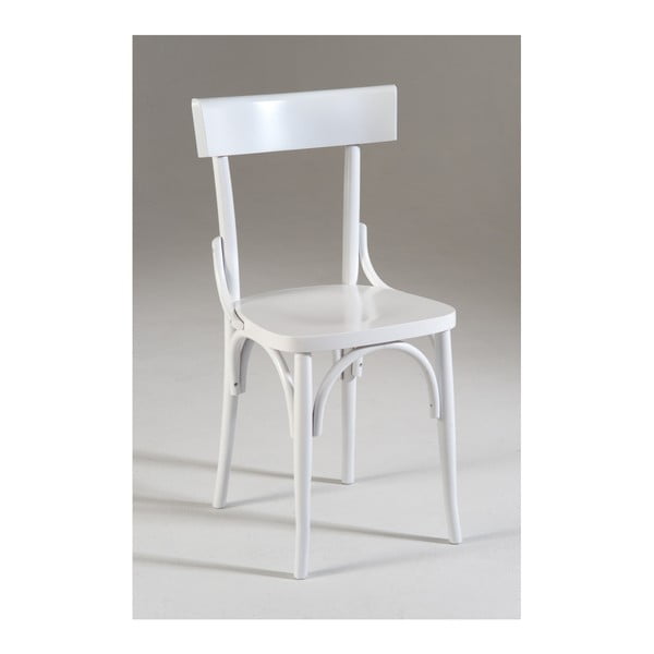 Białe krzesło drewniane Castagnetti Milano