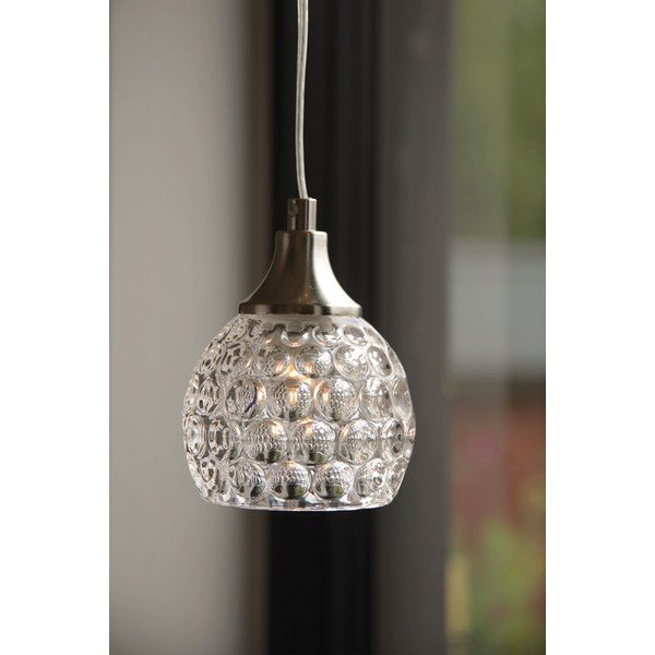Szklana lampa wisząca w kolorze matowego srebra ø11,5x14,5 cm Clear – Markslöjd-image-1