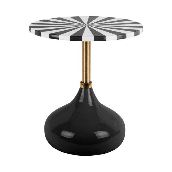 Metalowy okrągły stolik ø 41 cm Candy Swirl – Leitmotiv