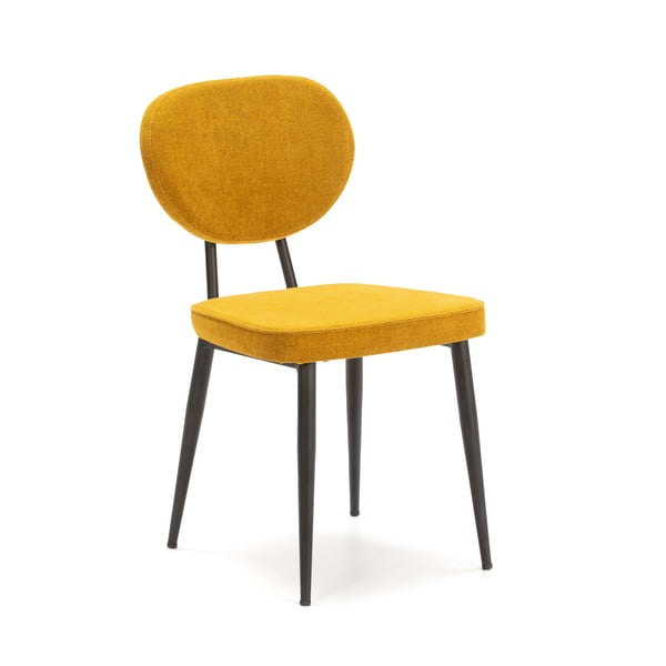 Żółte krzesła zestaw 2 szt. Zenit – Marckeric