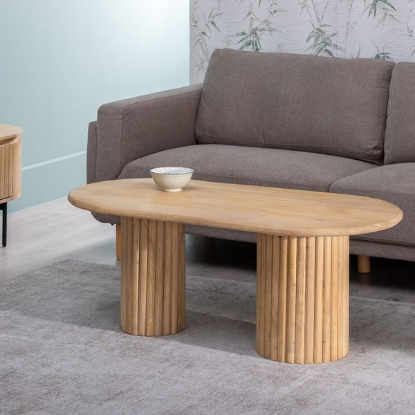 Stolik z litego drewna mango 60x120 cm Montmartre – Ixia-image-1