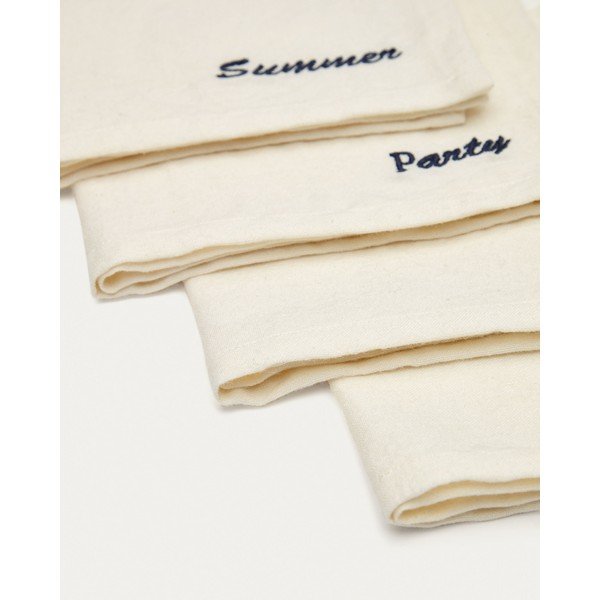 Tekstylne serwetki zestaw 4 szt. 40x40 cm Vallcanera – Kave Home-image-3