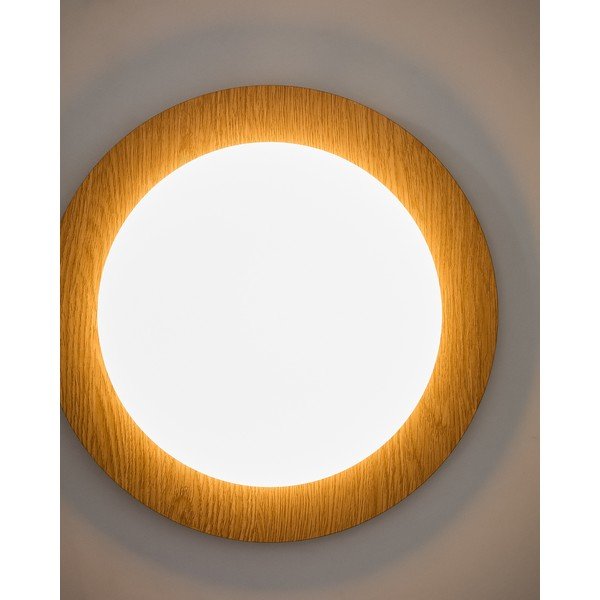 Metalowy kinkiet LED w naturalnym kolorze ø 40 cm Novae – Kave Home-image-2