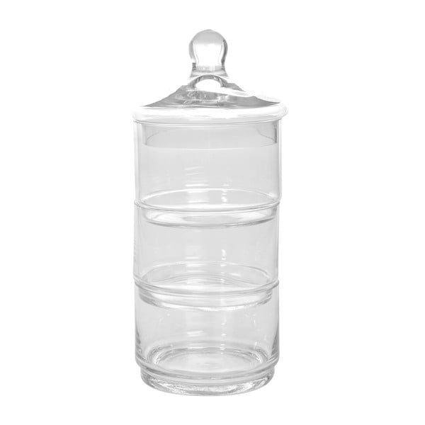 Potrójny szklany pojemnik Jar Glass