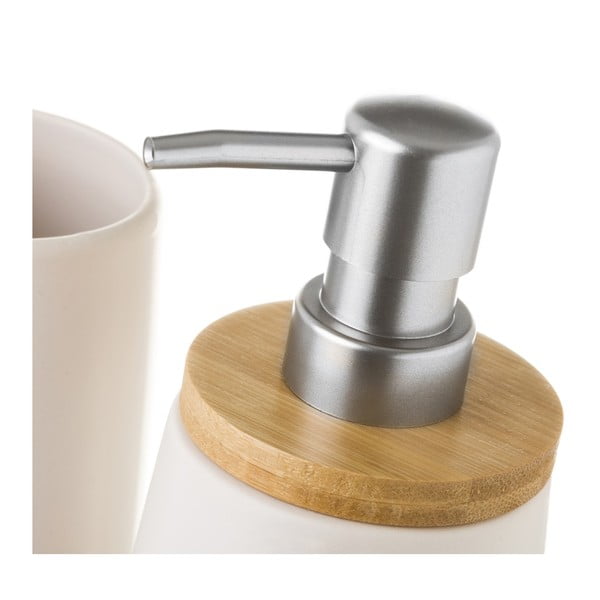 Biały zestaw akcesoriów łazienkowych – Casa Selección-image-1