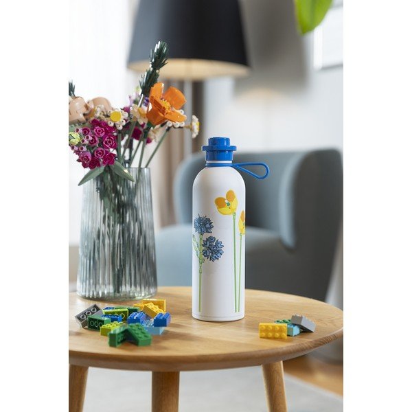 Biało-niebieski termos dla dzieci 560 ml Meadow Flowers – LEGO®-image-1