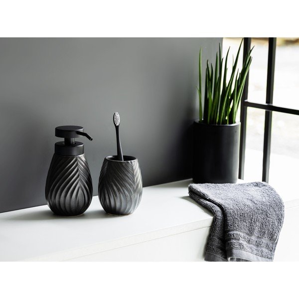 Antracytowy ceramiczny zestaw akcesoriów łazienkowych Idro – Wenko-image-1