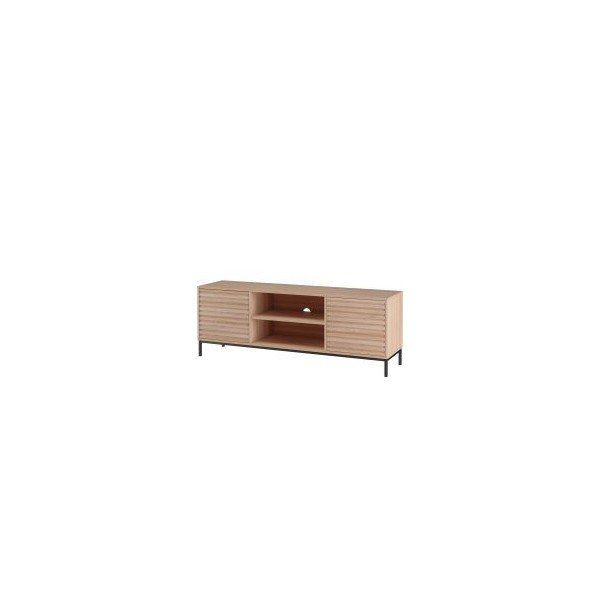 Szafka pod TV w dekorze dębu w naturalnym kolorze  140x50 cm Celine – Støraa-image-2