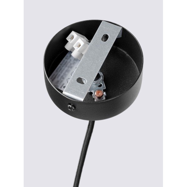 Żółta/beżowa metalowa lampa wisząca ø 30 cm Olisa – Sollux-image-4