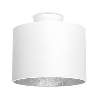 Biała lampa sufitowa z elementami w kolorze srebra Sotto Luce MIKA, Ø 25 cm
