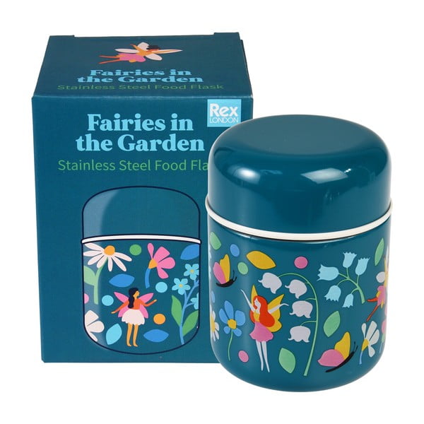 Niebieski termos na jedzenie dla dzieci 280 ml Fairies in the Garden – Rex London-image-3