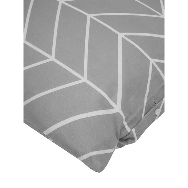 Szara flanelowa pościel dwuosobowa Westwing Collection Yule, 200x200 cm-image-1