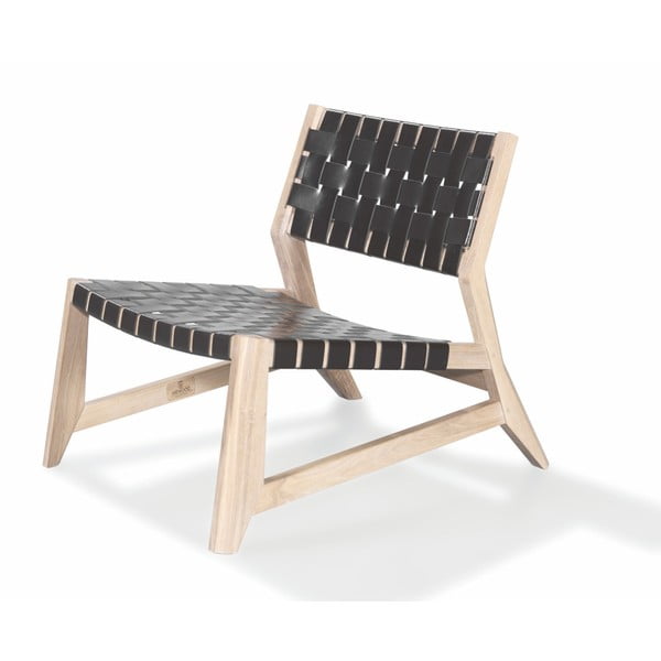 Fotel z konstrukcją z drewna dębowego Wewood-Portuguese Joinery Odhin