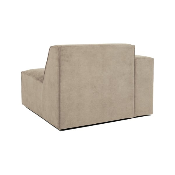 Beżowy końcowy moduł sztruksowej sofy Scandic Sting, 101 cm, lewostronny-image-3