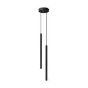 Czarna metalowa lampa wisząca ø 15 cm Fideus – Sollux