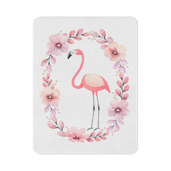 Dywan dziecięcy OYO Kids Flower Ring Flamingo, 100x140 cm