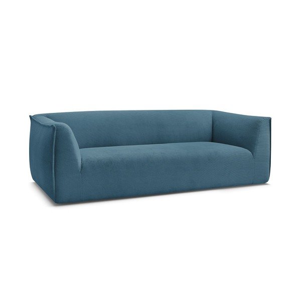 Niebieska sztruksowa sofa 242 cm Giorgia – Bobochic Paris-image-2