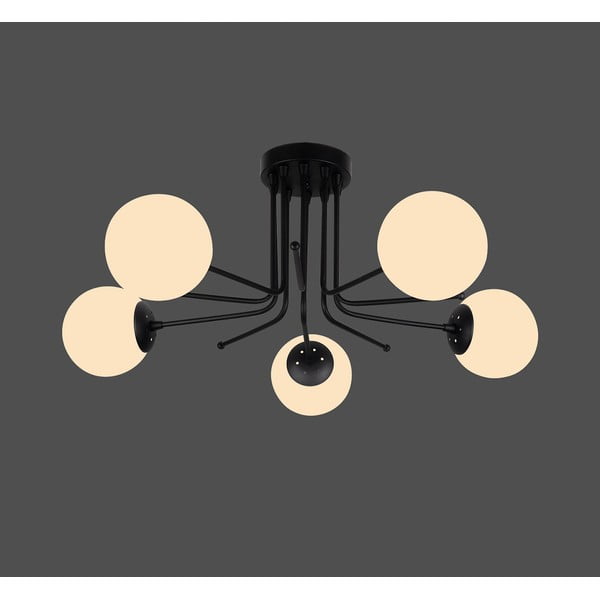 Czarna lampa sufitowa Squid Lighting Star, wys. 34 cm-image-1