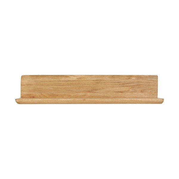 Półka z litego drewna dębowego w jasnym naturalnym kolorze 60 cm Salina – House Nordic-image-3