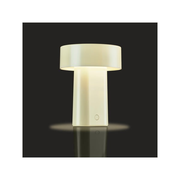 Jasnozielona plastikowa lampa stołowa LED (wysokość 18 cm) Oblong – Zone-image-2