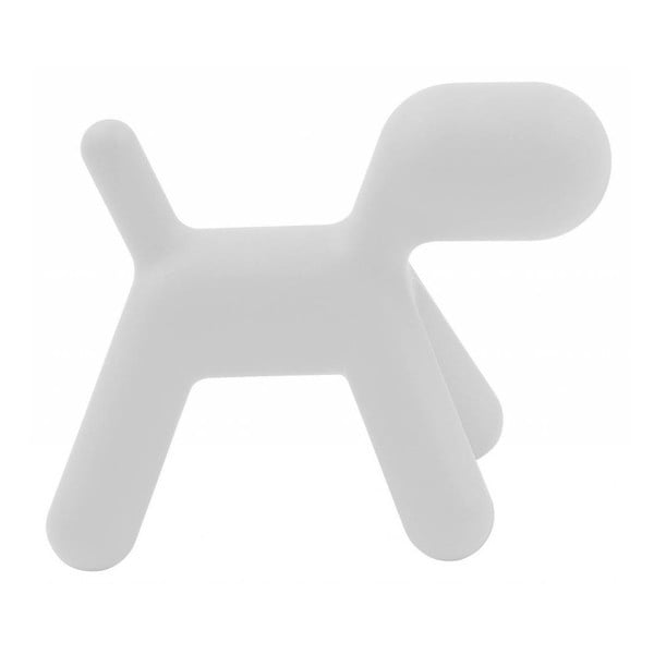 Białe dziecięce krzesełko w kształcie pieska Magis Puppy, wys. 55,5 cm