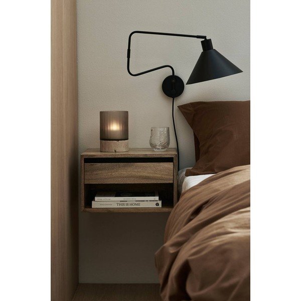 Szafka nocna z litego drewna mango wisząca/z półką w naturalnym kolorze Cilla – Ellos Home-image-1