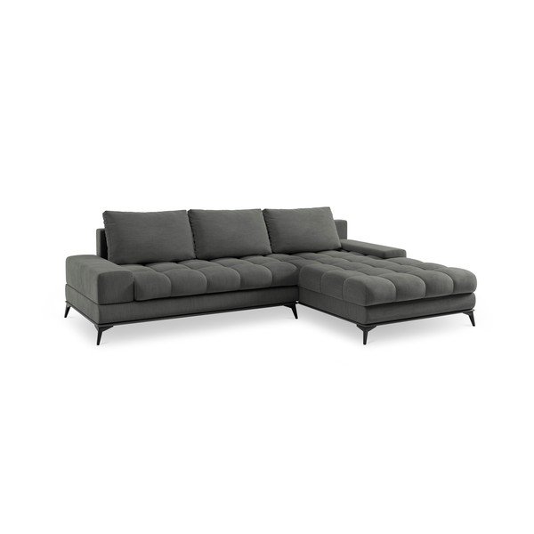 Ciemnoszary narożnik rozkładany Windsor & Co Sofas Deneb, prawy róg-image-3