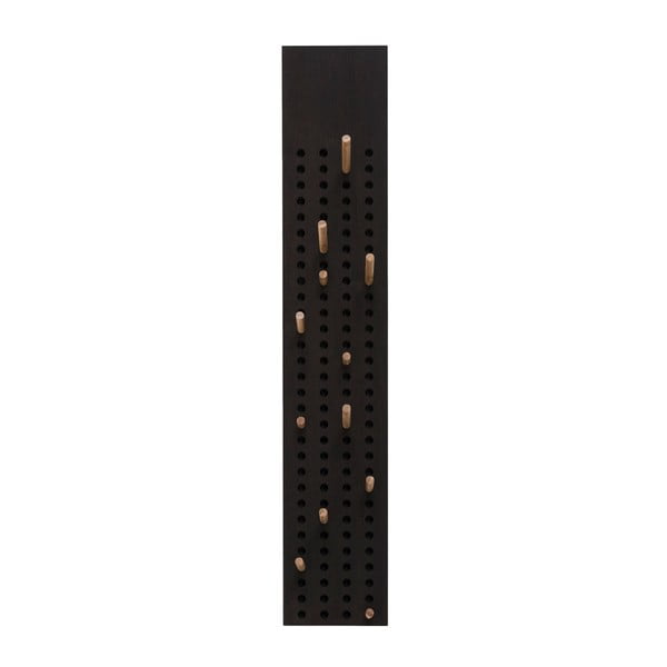Czarny wieszak ścienny z bambusu Moso We Do Wood, 105x20 cm