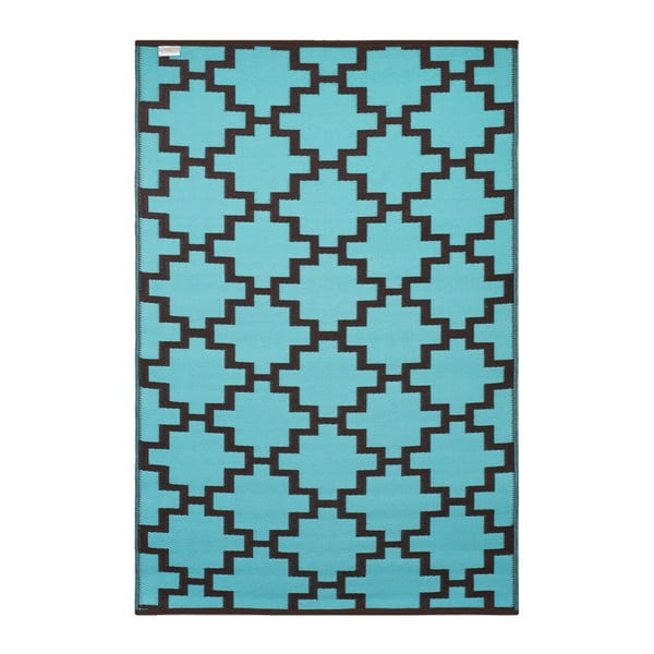 Brązowo-niebieski dwustronny dywan zewnętrzny Green Decore Solitude, 120x180 cm