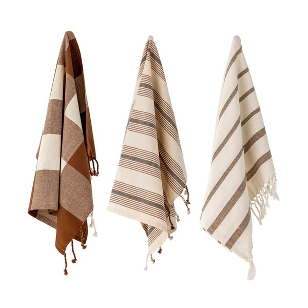 Ściereczki bawełniane zestaw 3 szt. 70x45 cm Papaya − Bloomingville-image-2