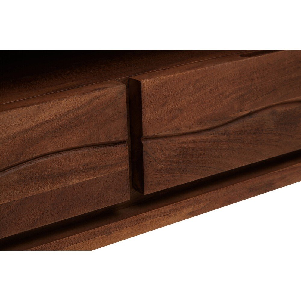 Szafka pod TV z litego drewna akacjowego w ciemnym naturalnym kolorze 140x52x50 cm Simla – Premier Housewares (zdjęcie 8)