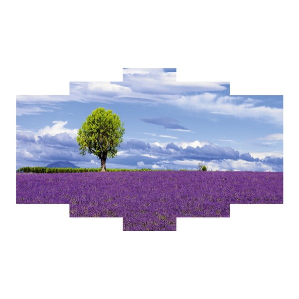 Pięcioczęściowy obraz Lavender