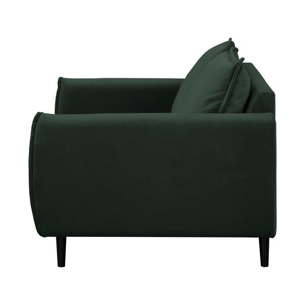 Ciemnozielona aksamitna sofa 138 cm Juli – Ropez-image-2