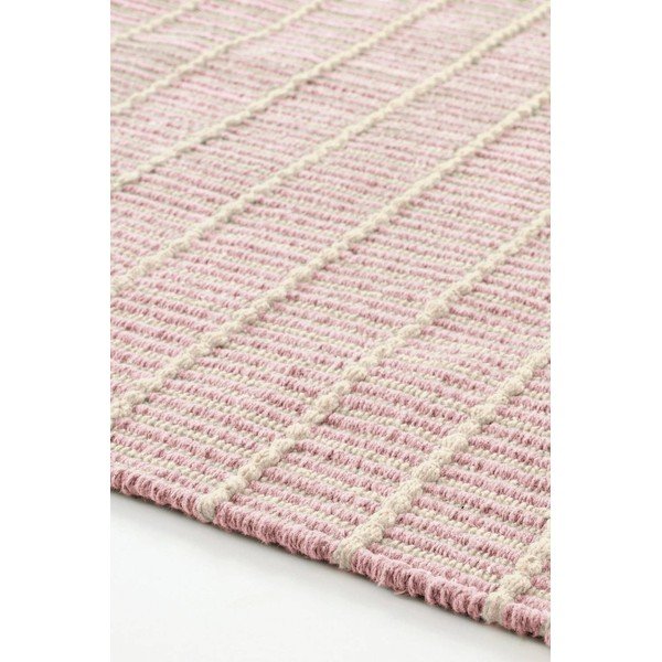Różowy bawełniany chodnik tkany ręcznie 80x150 cm Irma – Jotex-image-3