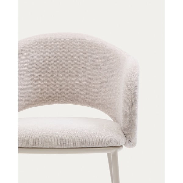 Kremowy tapicerowany fotel jadalniany Maina – Kave Home-image-4