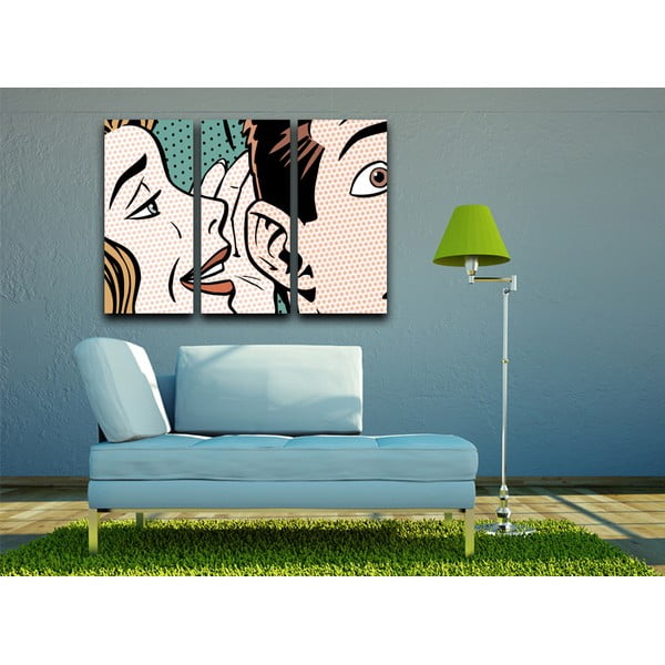 Obraz trzyczęściowy Whisper, 23x50 cm-image-1